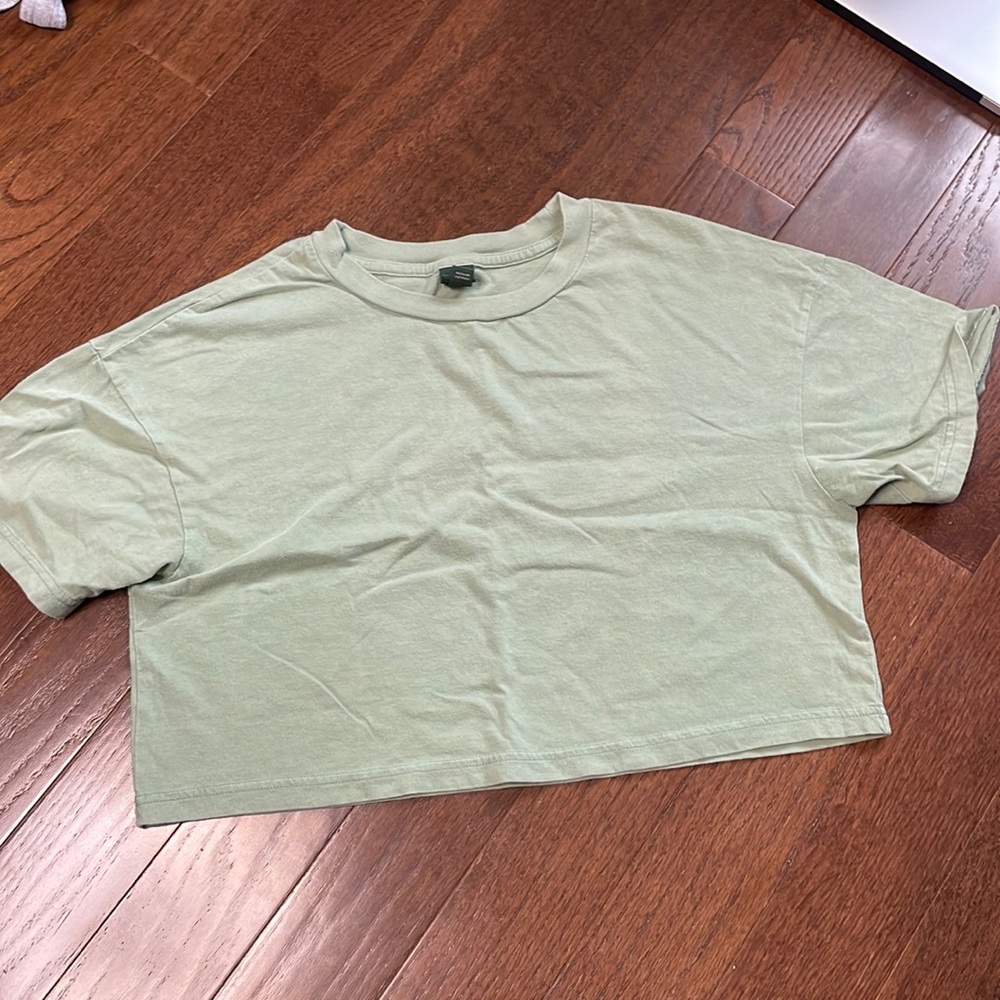 Wild fable cotton cropped t shirt